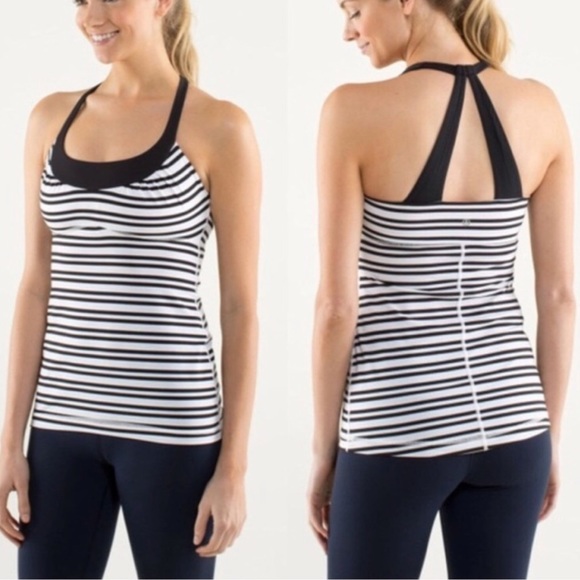 LULULEMON stripe scoop me up tank II - Picture 2 of 5